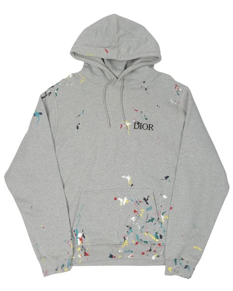 dior flower hoodie|dior paint splatter hoodie.